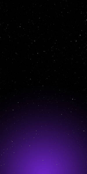 Starry Black And Purple Aesthetic Sky Wallpaper