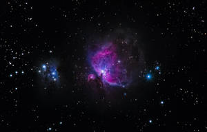 Starry Night And Celestial Bodies Wallpaper