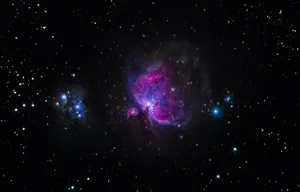 Starry Night And Celestial Bodies Wallpaper