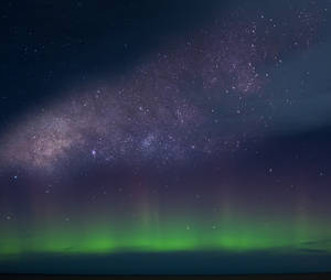 Starry Sky Aurora Wallpaper