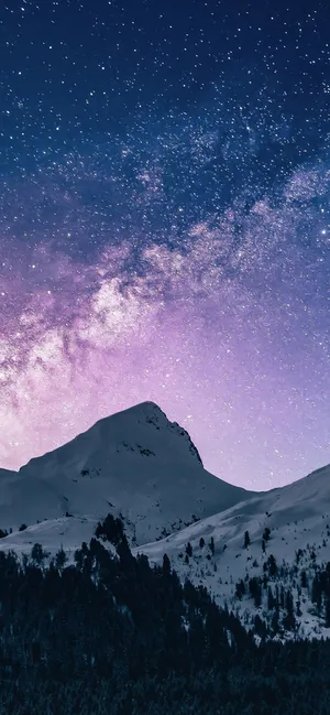 Starry Sky Iphone Amoled Wallpaper