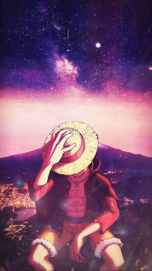 Starry Sky Luffy Aesthetic Wallpaper