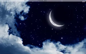 Stars And Moon Wallpaper
