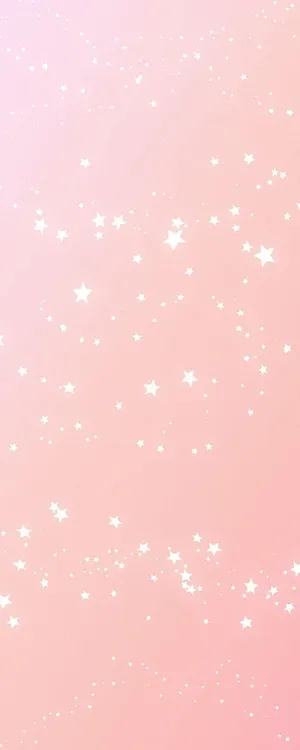 Stars On Kawaii Pink Background Wallpaper