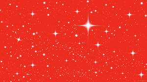 Stars On Red Background Wallpaper