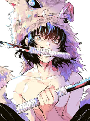 Stay Connected With Inosuke Phone Wallpaper