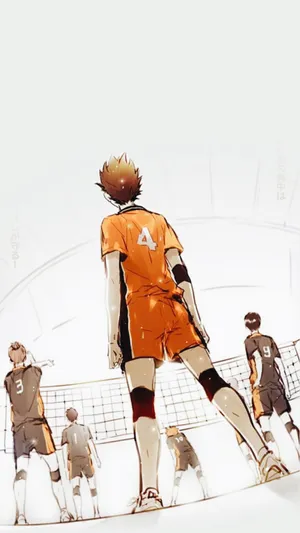 Stay Connected With The Haikyuu Community On Your Iphone Anytime And Anywhere Wallpaper