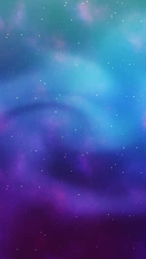 Stay Connected With The World With The Beautiful Blue Galaxy Iphone Wallpaper