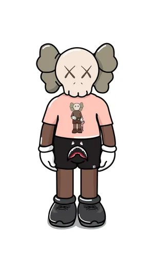 Stay Stylish With The Kaws Iphone! Wallpaper