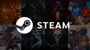 Steam Gaming Platform Collage Wallpaper