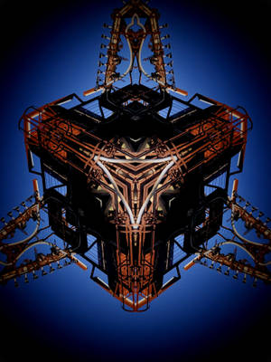Steampunk 3d Mechanical Cube Wallpaper