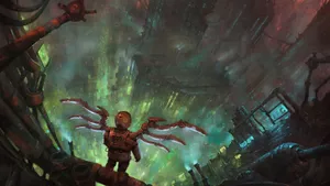 Steampunk Man Advanced Suit Wallpaper