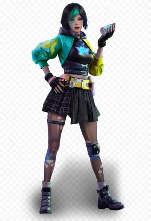 Steffie As Free Fire Character Wallpaper