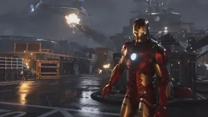 Step Up Your Superhero Gameplay With The Avengers Ps4 Game Wallpaper