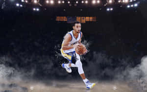Stephen Curry Leading The Charge Wallpaper
