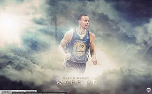 Stephen Curry With Clouds Wallpaper