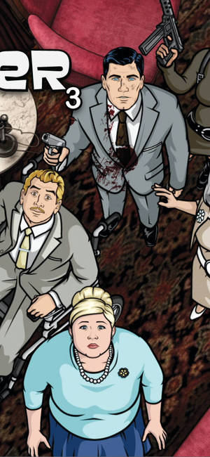 Sterling Archer Bloody Suit Wallpaper