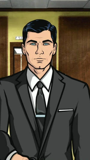 Sterling Archer Straight Face Wallpaper