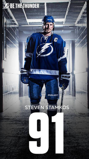 Steven Stamkos - Ice Hockey Champion In Action Wallpaper