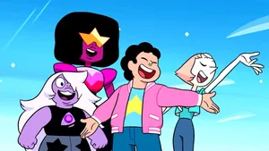 Steven Universe Characters Blue Sky Wallpaper