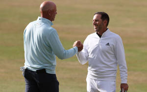 Stewart Cink Handshake With Sergio Garcia Wallpaper