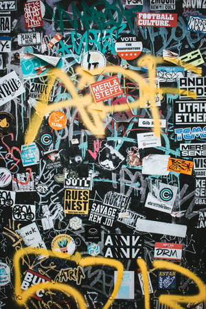 Stickers Graffiti Street Art Wallpaper