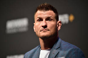 Stipe Miocic In Suit Wallpaper