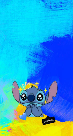 Stitch In Blue Aesthetic Art Wallpaper