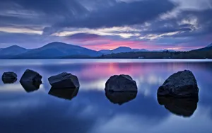 Stone In The Lake Wallpaper