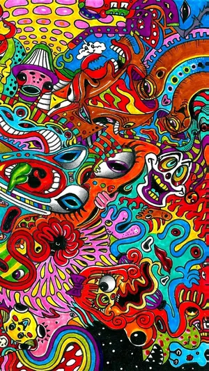 Stoner Doodle Iphone Wallpaper