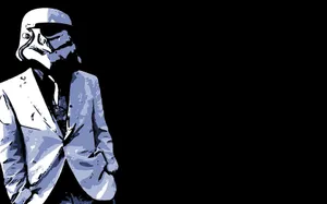 Stormtrooper In White Suit Wallpaper