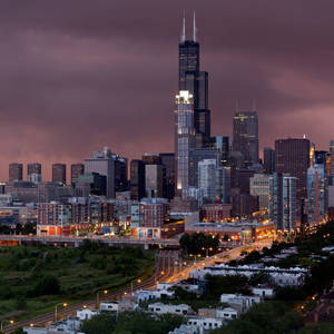 Stormy Day In Chicago Wallpaper