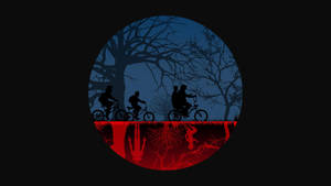 Stranger Things 4k Circle Telescopic Graphic Wallpaper