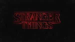 Stranger Things Aesthetic Title Wallpaper