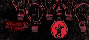 Stranger Things Monster Light Bulbs Wallpaper