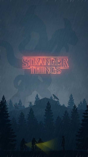 Stranger Things Monster Silhouette Wallpaper