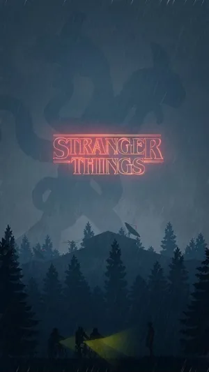 Stranger Things Monster Silhouette Wallpaper