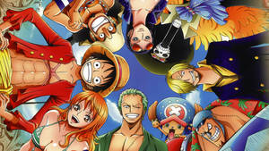 Straw Hats Group One Piece Desktop Wallpaper