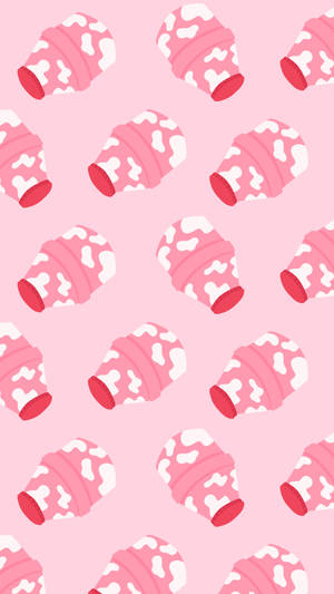 Strawberry Cow Bottles Wallpaper