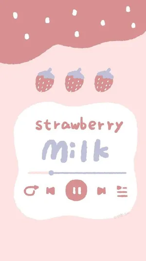 Strawberry Milk Wallpaper Wallpaper