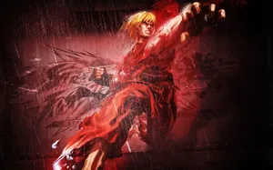 Street Fighter 4k Ken In Action Wallpaper