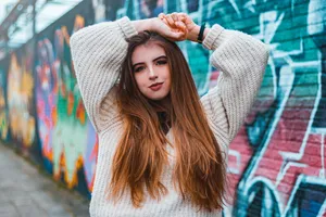 Street Girl Portrait Wallpaper