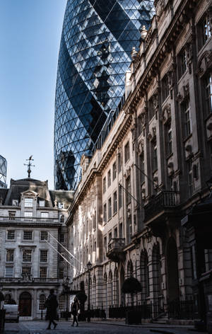 Streets Below The Gherkin Wallpaper