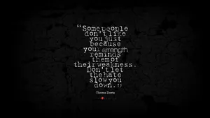 Strength Quote Text Graphic Screen Saver Wallpaper