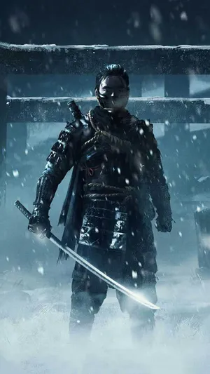 Strike Fear And Uncertainty In Your Foes With The Mystical Katana Of Ghost Of Tsushima Wallpaper