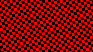 Striking Black And Red Plaid Wallpaper