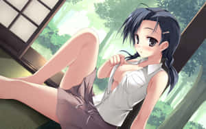 Striking Image Of Kozue Kuranaga From The Anime Sora Wallpaper