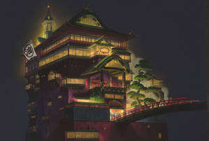 Studio Ghibli Desktop The Bathhouse Wallpaper