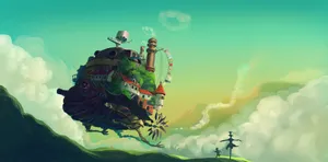 Studio Ghibli Howl's Moving Castle Wallpaper