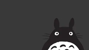 Studio Ghibli Minimalist Totoro Wallpaper